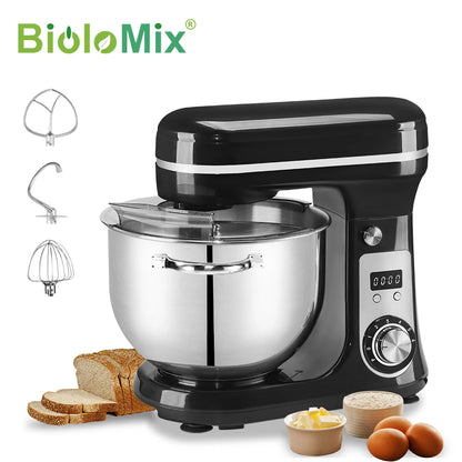 BioloMix 6L baking mixer with splash guard