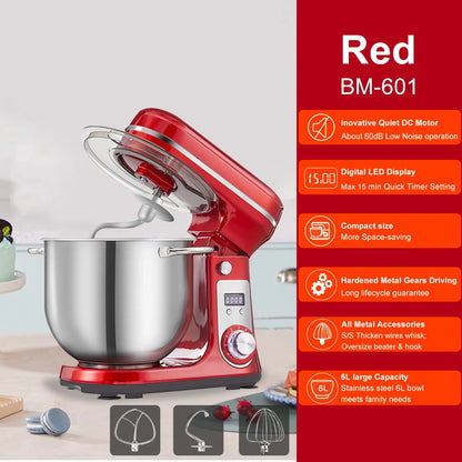 BioloMix 6L 1200W stand mixer