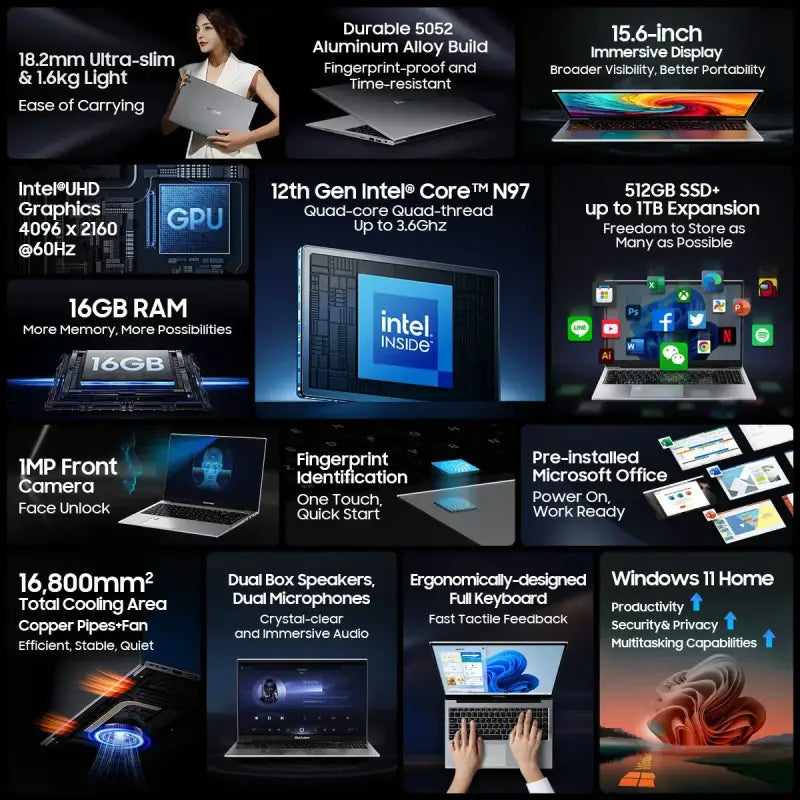 Blackview AceBook 8 16GB RAM 512GB SSD laptop