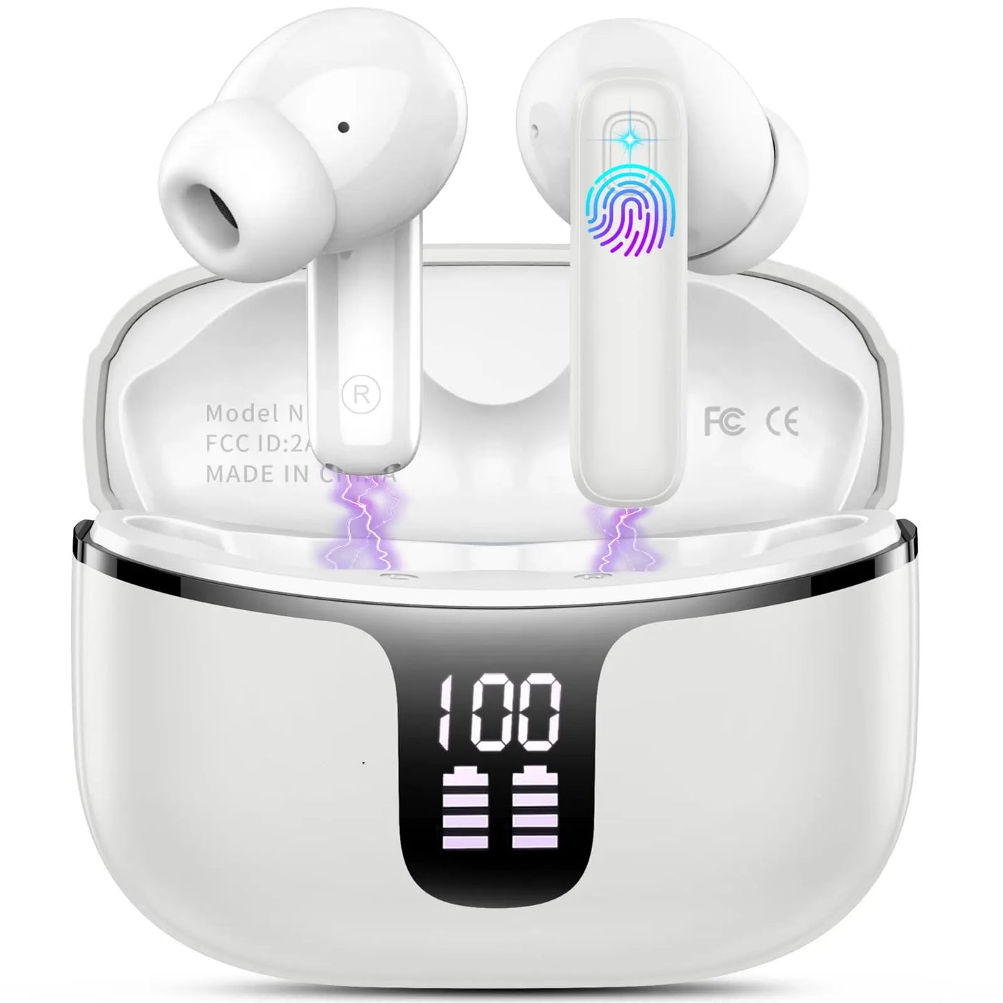 Bluetooth 5.3 earbuds led display