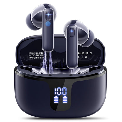 waterproof earbuds long battery life wireless charging 