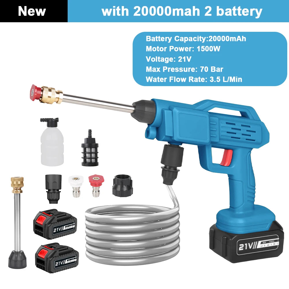 2500W high pressure cleaner with 21V battery
