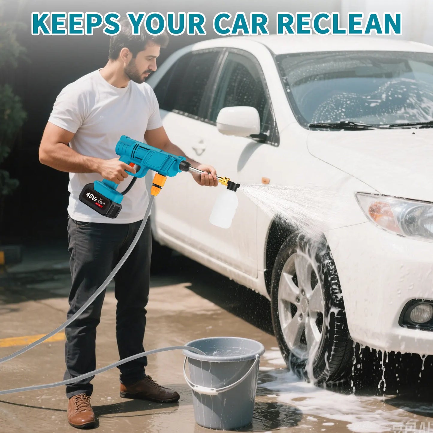 high pressure cleaner cordless car washing machine