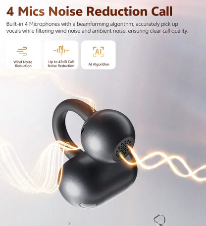 comfortable clip on earbuds with dual device connection