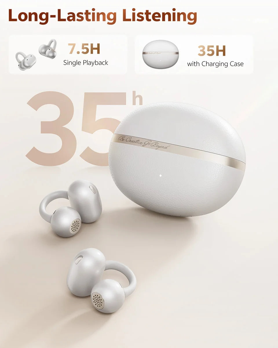 wireless open ear earbuds for gym and outdoor workouts