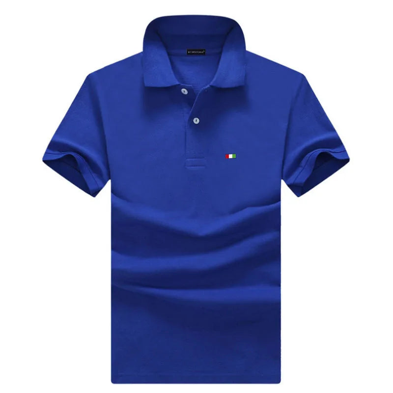100% Cotton High Quality Men's Polo Summer Casual Short Sleeve Shirt