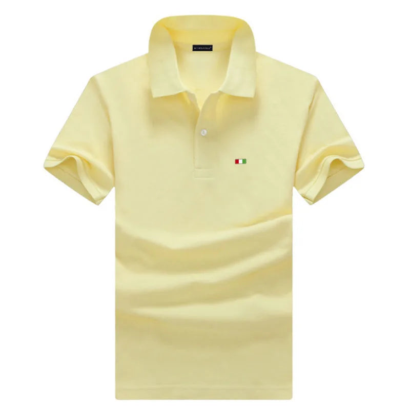 100% Cotton High Quality Men's Polo Summer Casual Short Sleeve Shirt