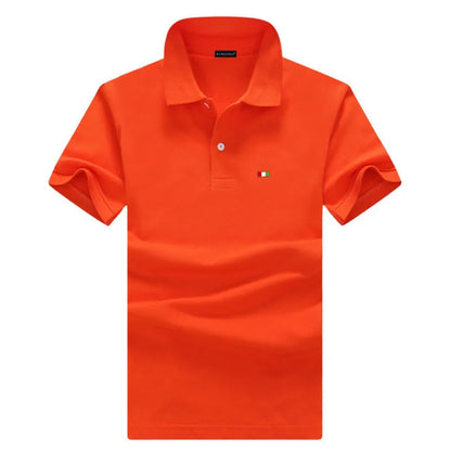 100% Cotton High Quality Men's Polo Summer Casual Short Sleeve Shirt