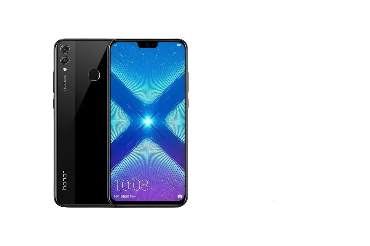 Black Honor 8X smartphone with rear camera and vibrant display