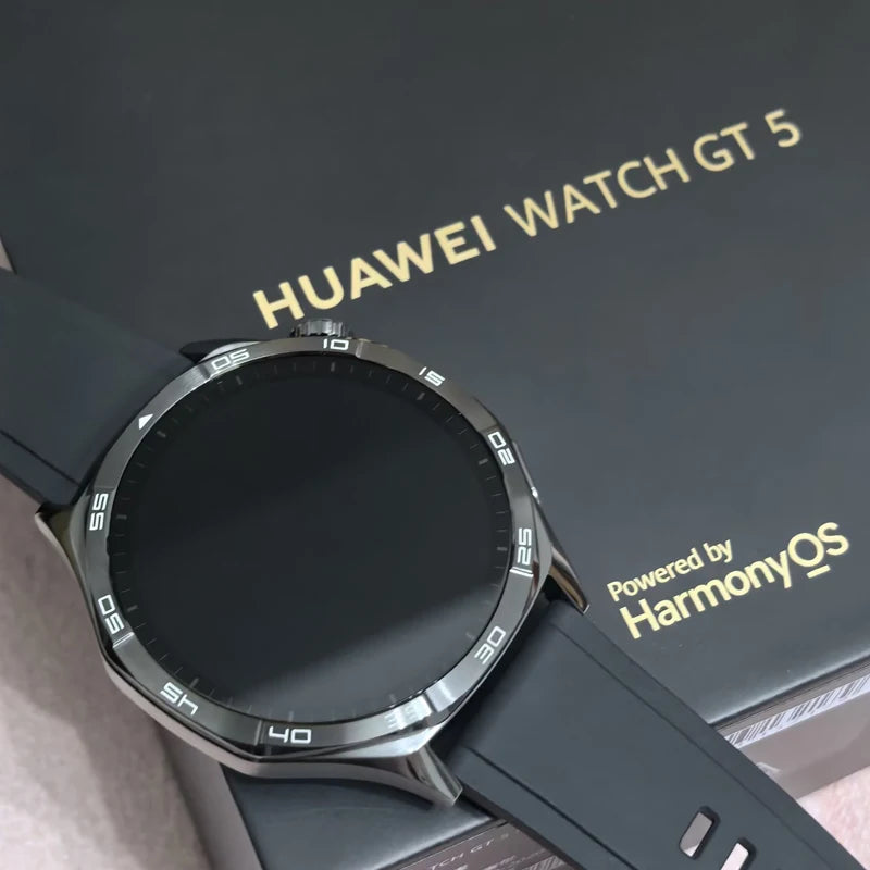 Huawei GT5 Smartwatch with 1.43-inch AMOLED display in black
