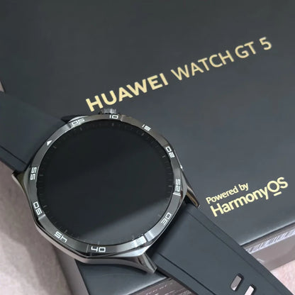 Huawei GT5 Smartwatch with 1.43-inch AMOLED display in black