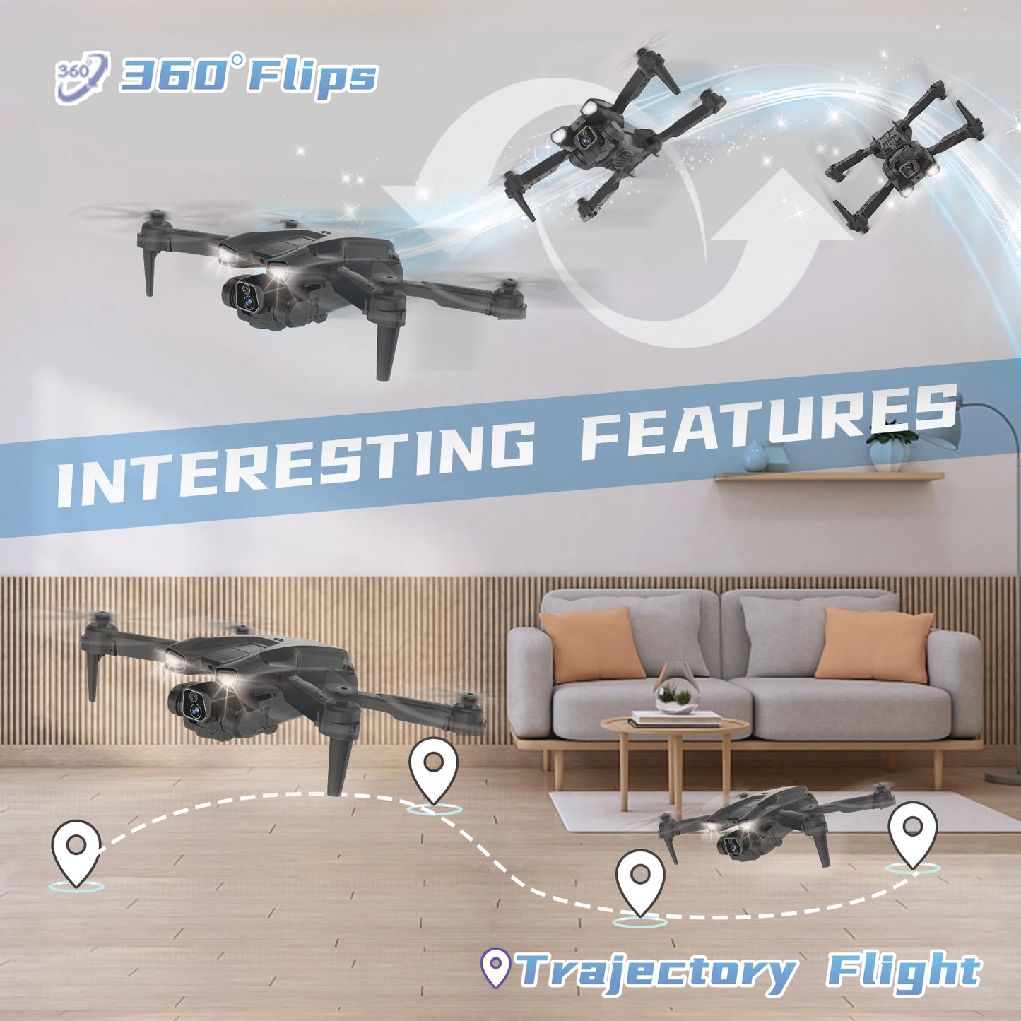 beginner friendly quadcopter with optical flow positioning
