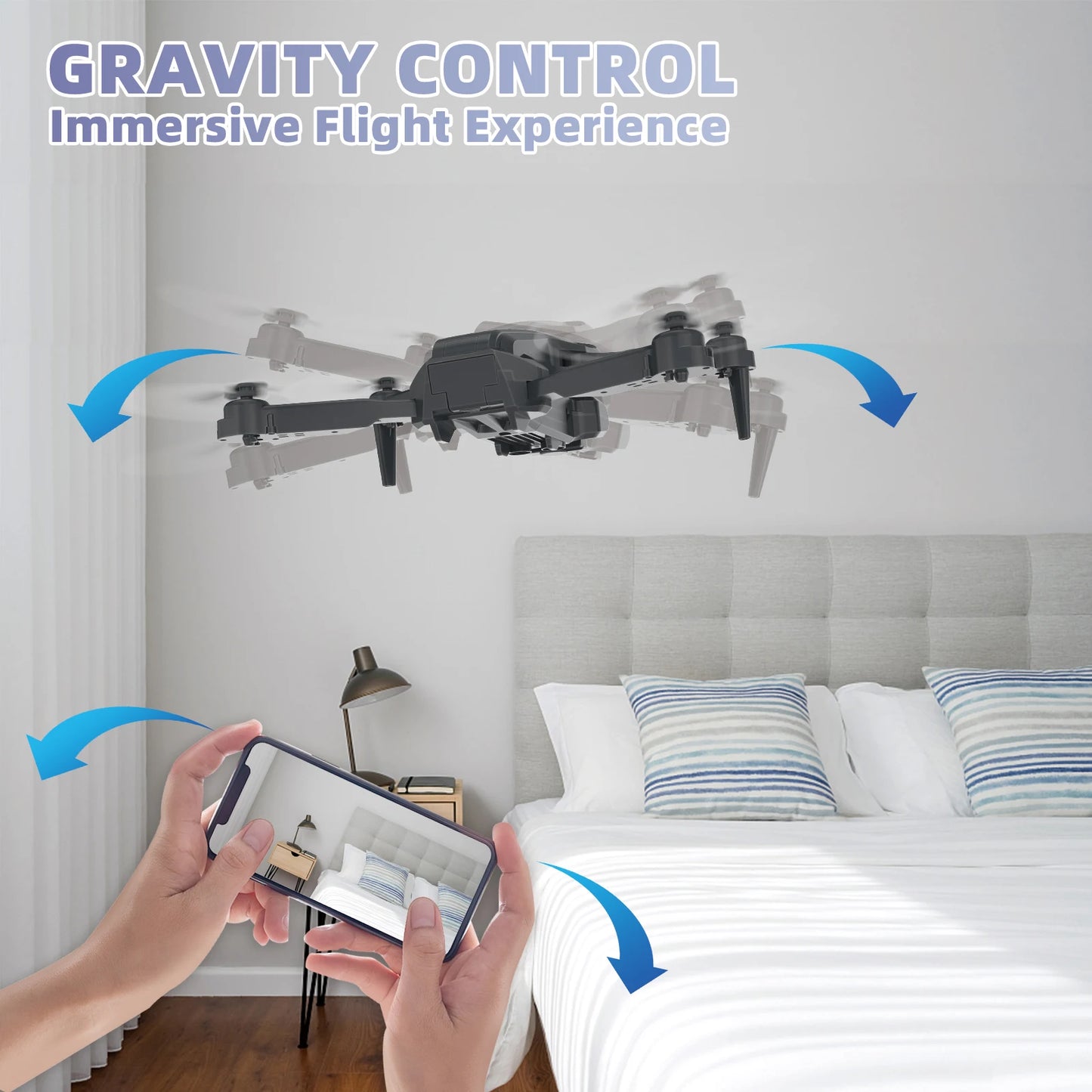 compact drone with 1080p camera for indoor outdoor flying
