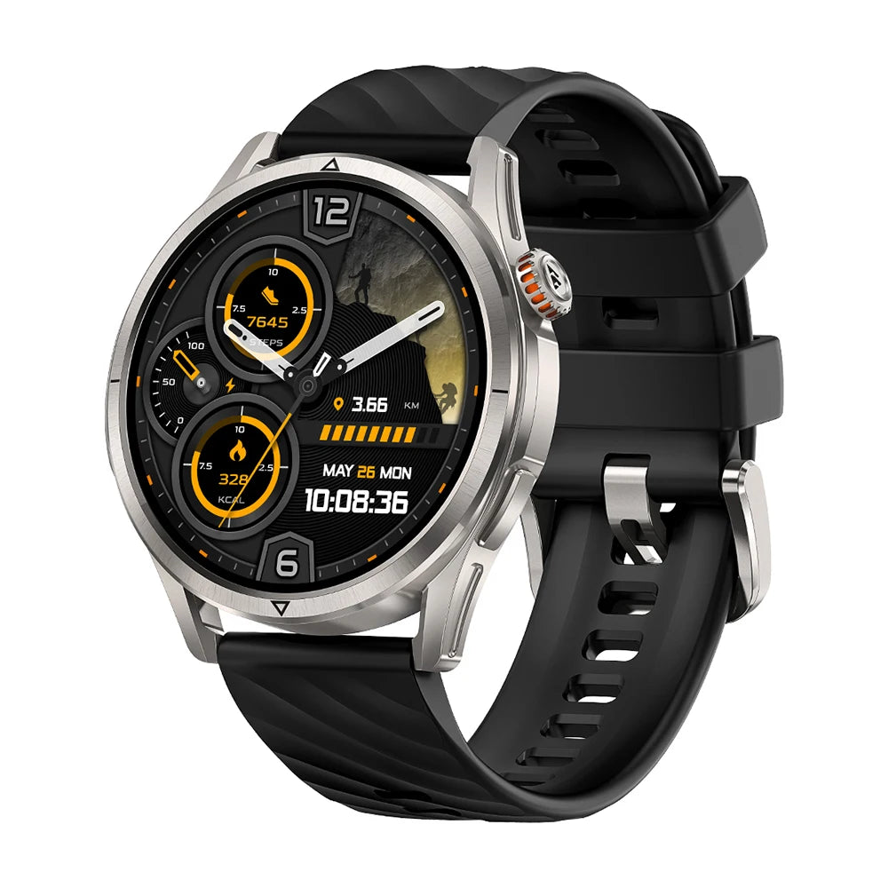 dual band GNSS GPS smartwatch with AMOLED display for men
