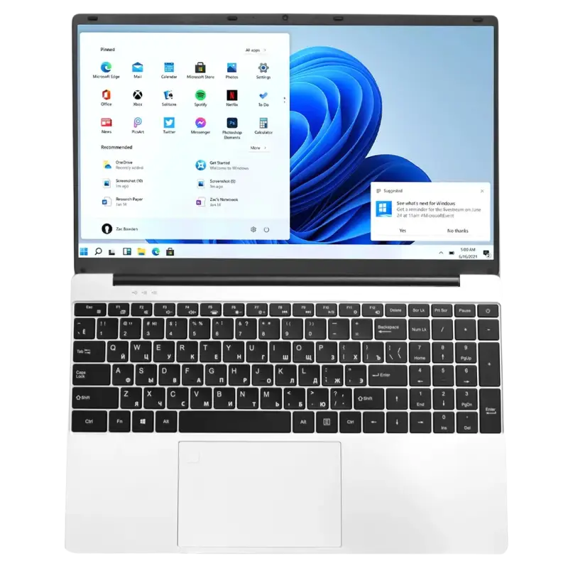 kuu laptop portable design wifi bluetooth windows 11 system