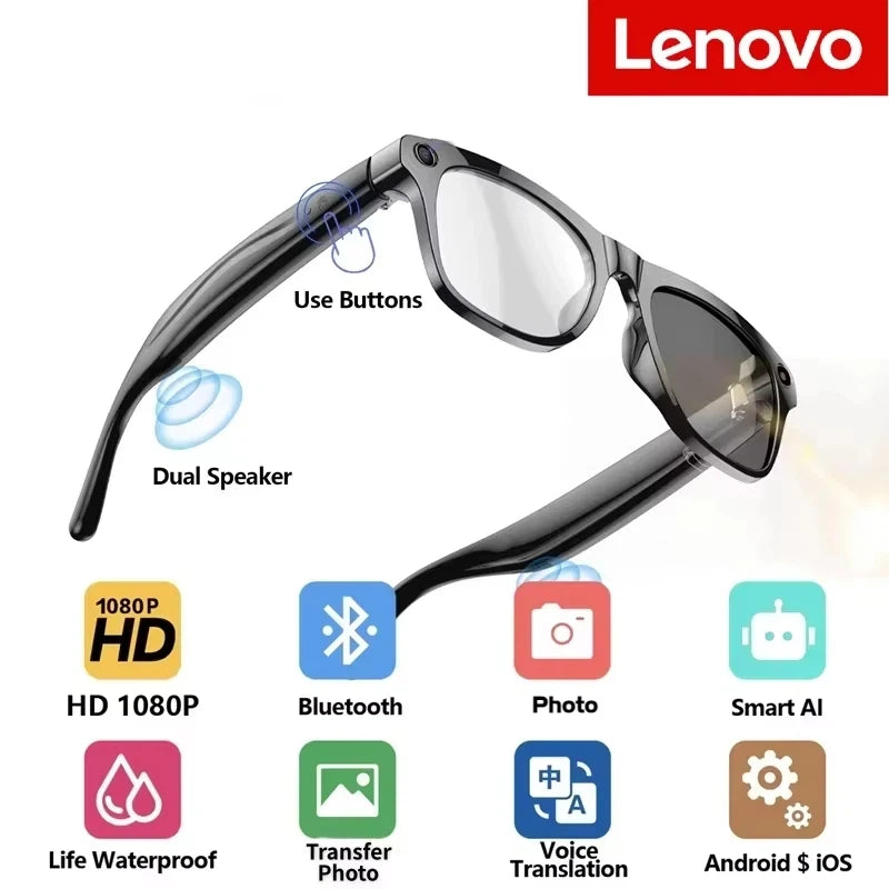 Lenovo wearable smart glasses sport design