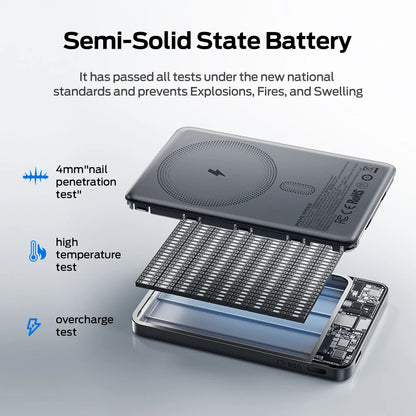 magnetic power bank iphone fast charging portable