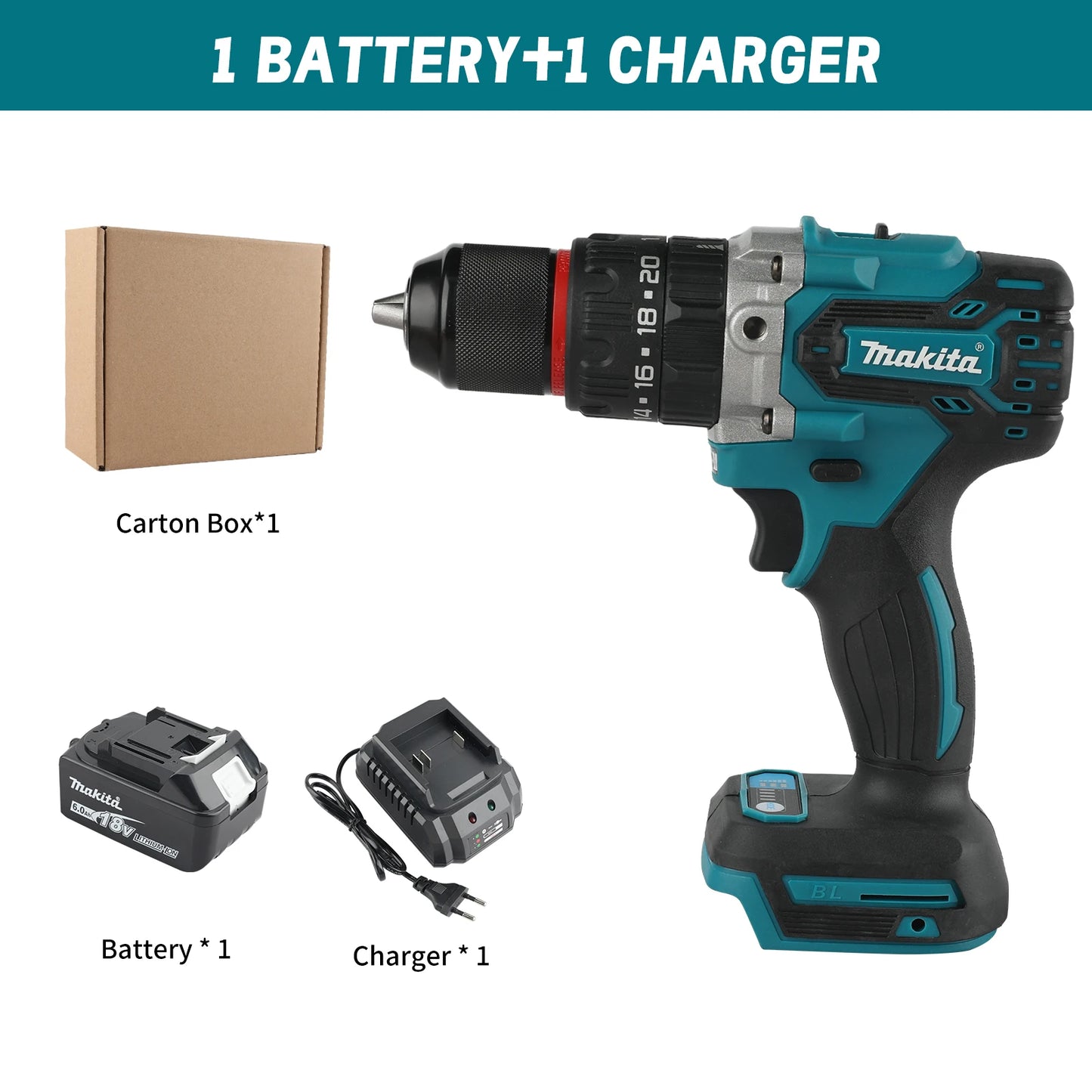 Makita cordless screwdriver lithium battery powered
