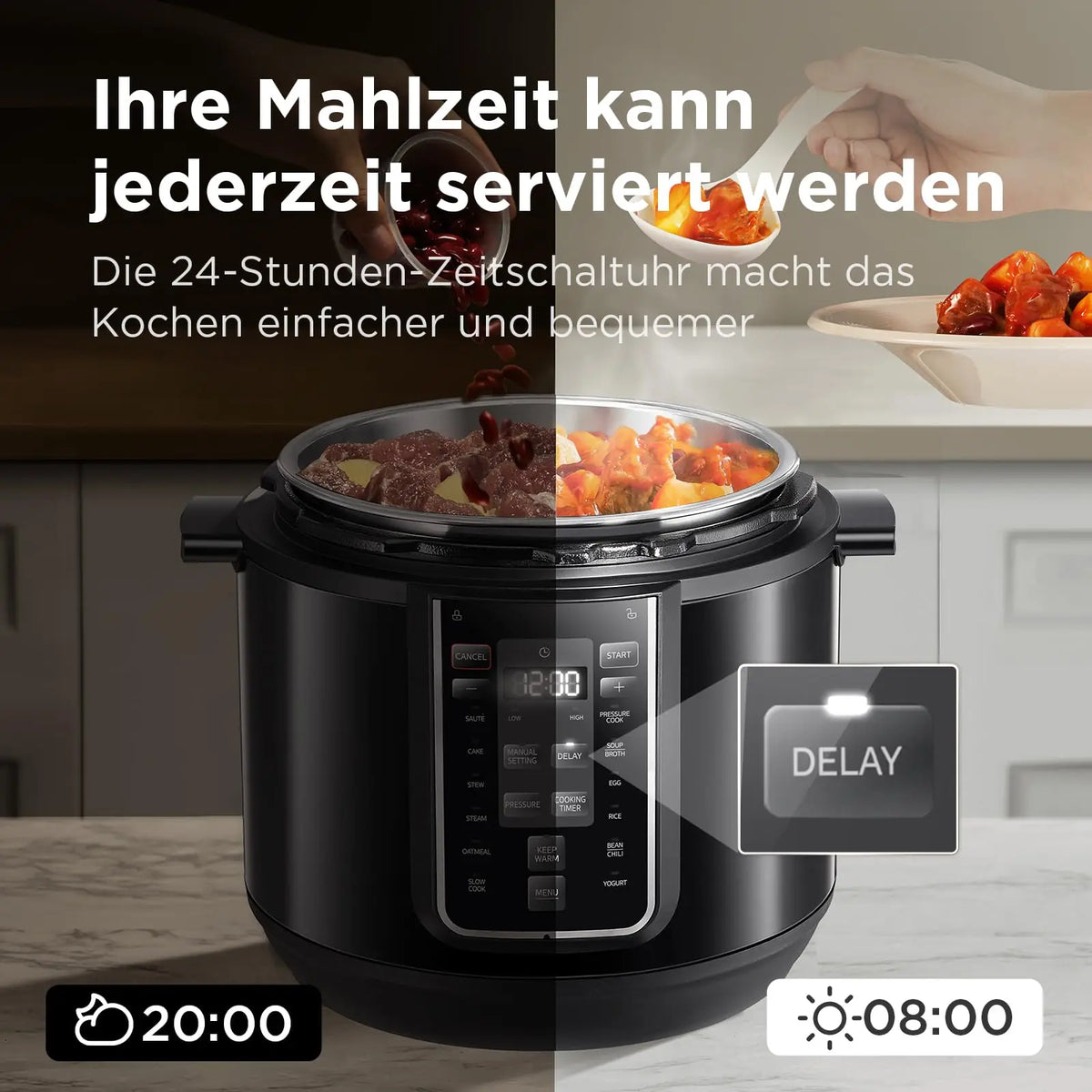 Midea Comfee pressure cooker with safety pressure valve