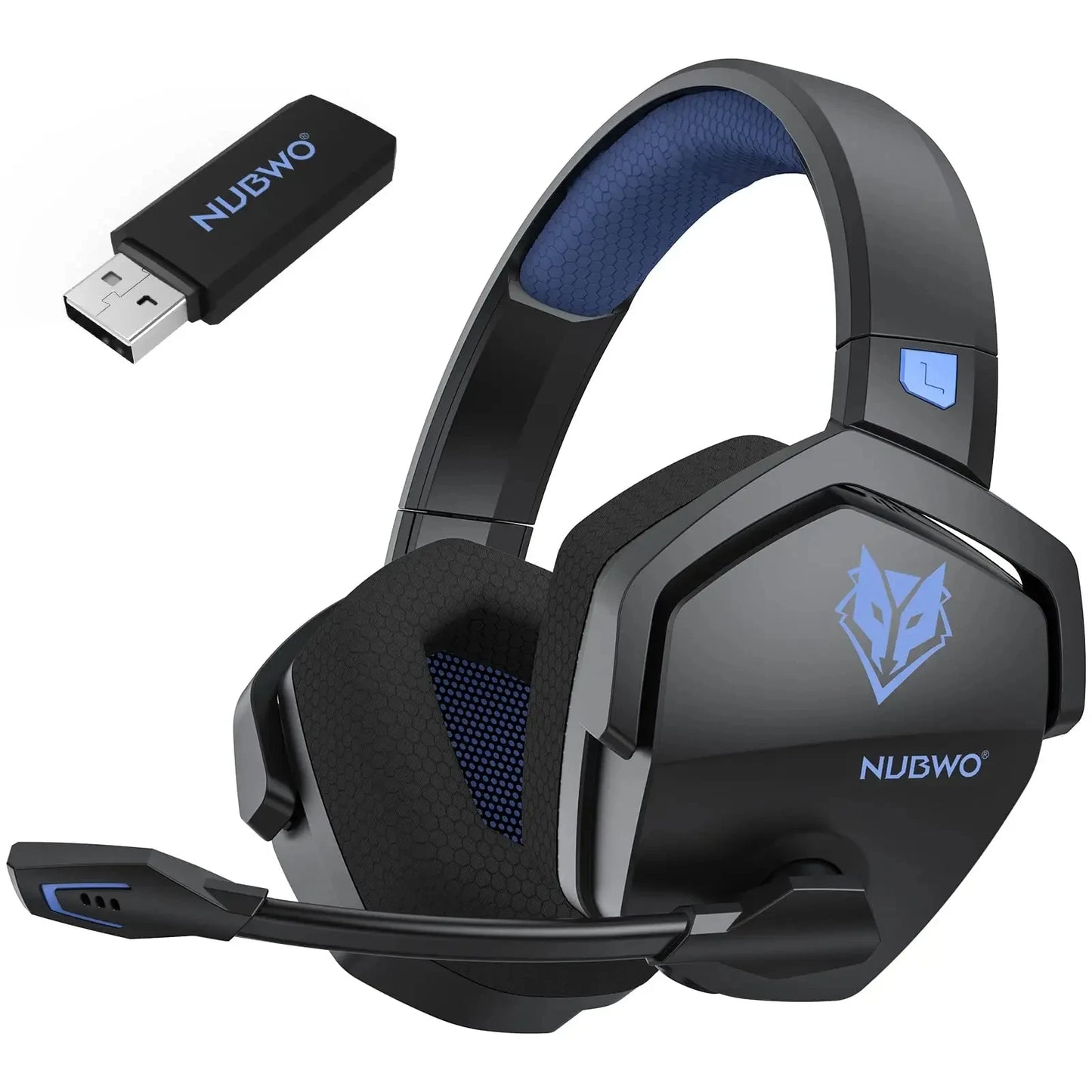 dual mode wireless and wired gaming headset with microphone