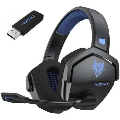 dual mode wireless and wired gaming headset with microphone