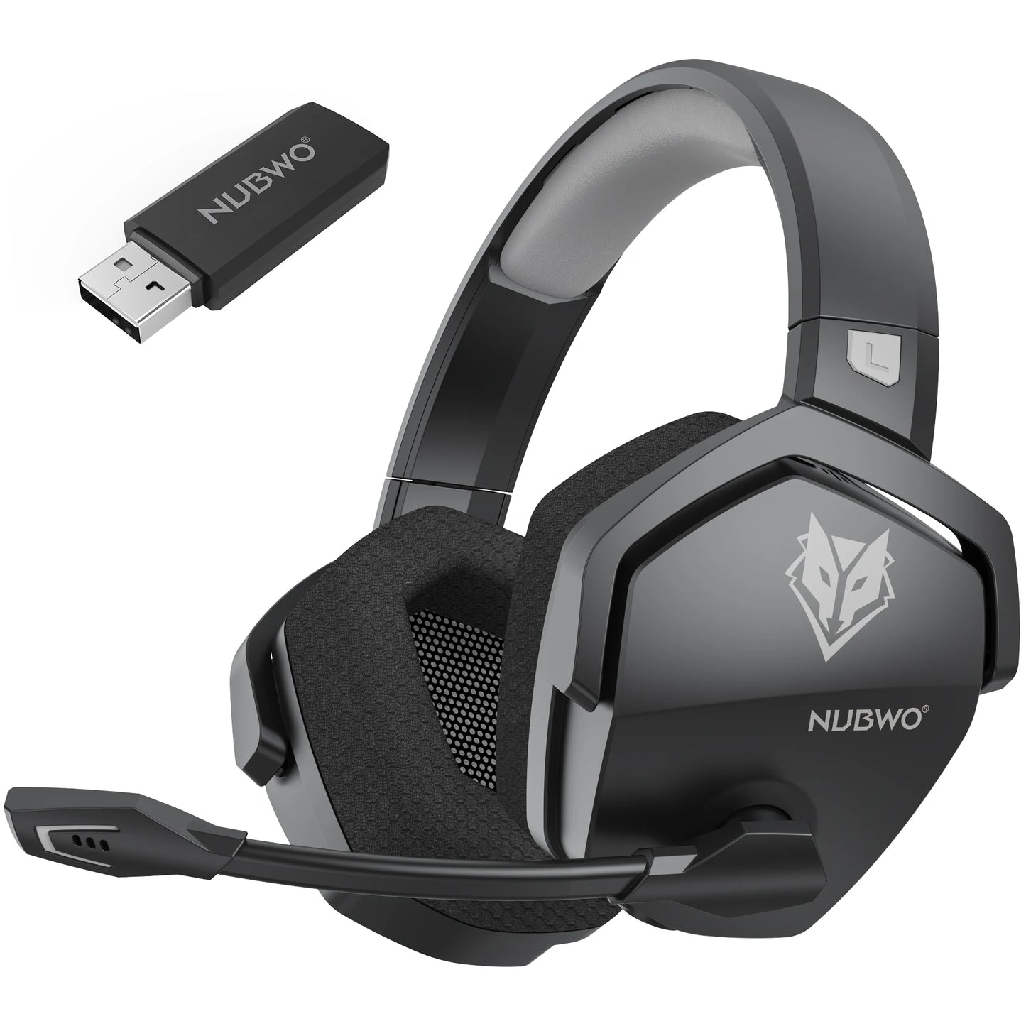 wireless gaming headset with 2.4GHz dongle and Bluetooth 5.3
