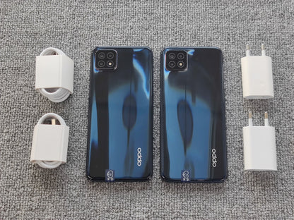 OPPO A53 5G triple rear camera 16MP smartphone photography detail