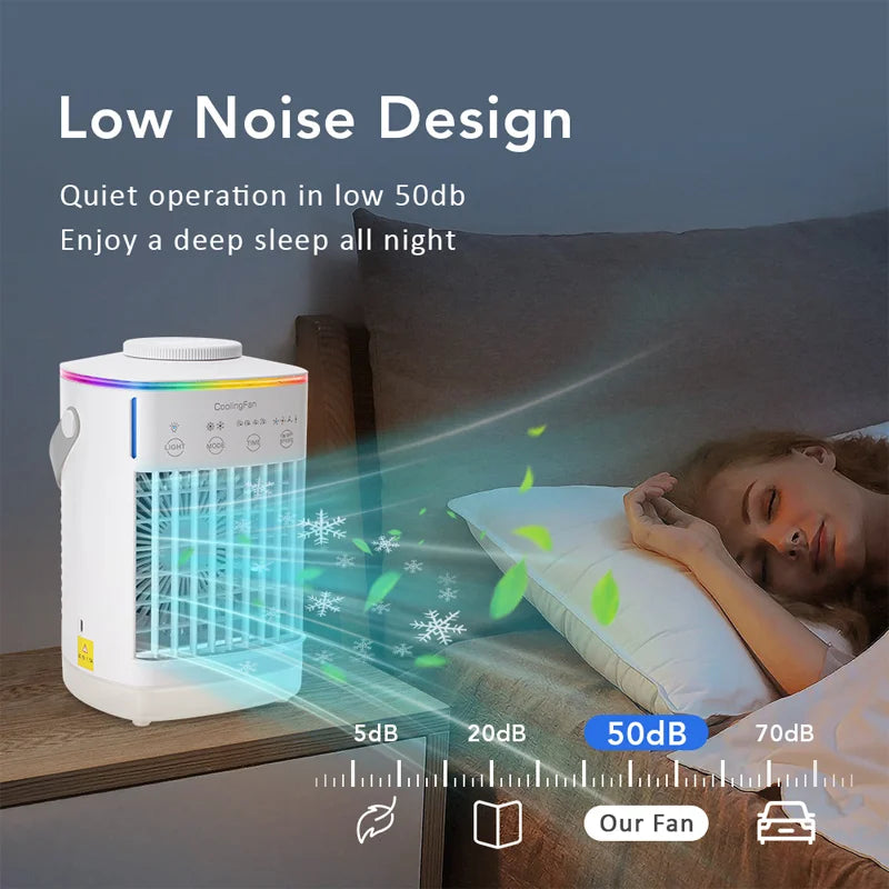 Small Electric Portable Air Conditioning Fan With Water And Ice For Office/Home Use