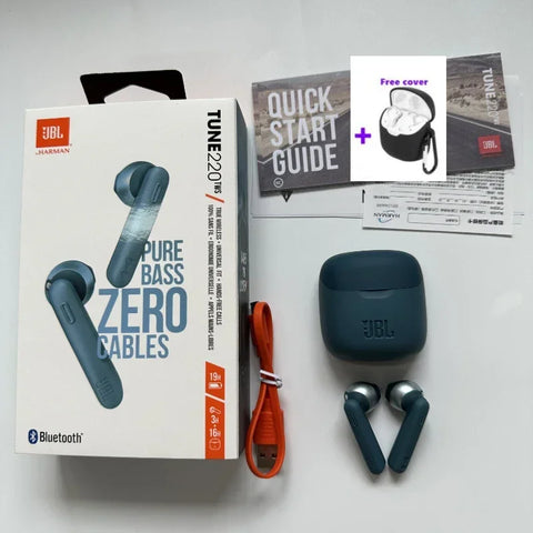 100% Original JBL Tune 220TWS Bluetooth Wireless Earphones