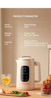 Stainless steel integrated Electric kettle adjustable temperature