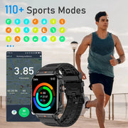 2024 New 1.95" Outdoor Military Smart Watch  For Xiaomi Android