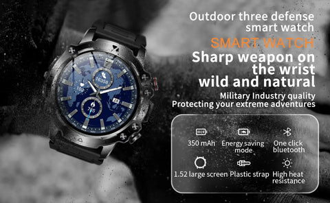 Latest Military Waterproof Sport Smartwatch Rugged Outdoor Falcon Ultra IP67