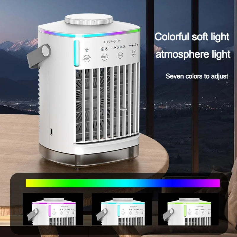 Small Electric Portable Air Conditioning Fan With Water And Ice For Office/Home Use