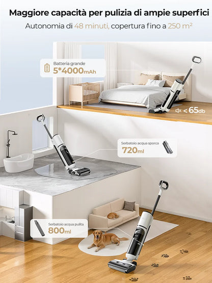 Laresar M5 Cordless Wet Dry Vacuum Cleaner 15000Pa Self-Cleaning