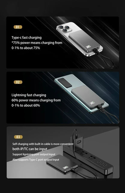 Magnetic Wireless Power Bank 50000mAh PD22.5W Fast Charge