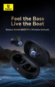 Baseus Waterproof MA20 pro Earphones -48dB Active Noise Cancelling