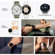 Huawei GT4 Smart Watch Blood Oxygen Monitor Phone Call, Heart Rate, GPS Tracker.