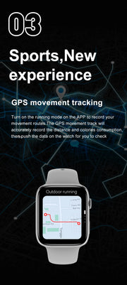 For Apple New GPS Smart Watch Series 9. Always Display Body Temperature, Calls, NFC