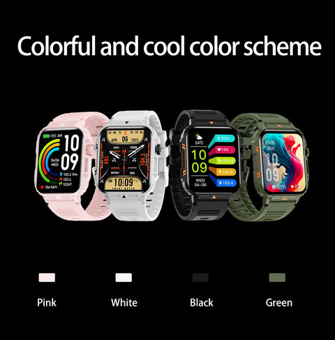 2024 New 1.95" Outdoor Military Smart Watch  For Xiaomi Android