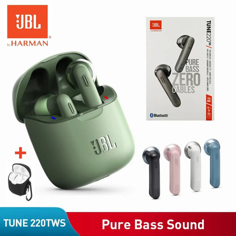 100% Original JBL Tune 220TWS Bluetooth Wireless Earphones