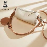 Foxer Women's Cowhide Leather 2 in 1 Shoulder Vintage handbag