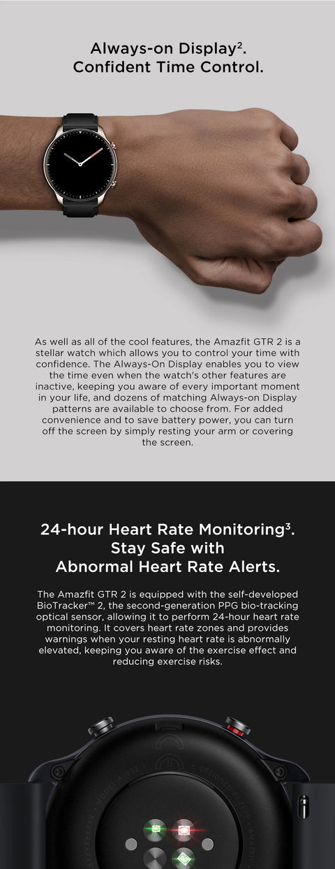 [New Version] Amazfit GTR 2 Smartwatch Alexa Built-in Ultra-long Battery Life