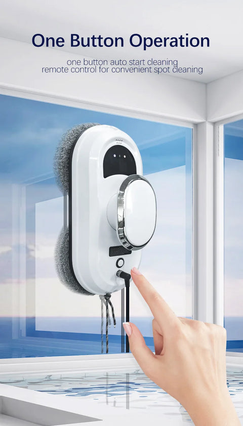 Robot Window Cleaner Electric Glass Remote Control for Home