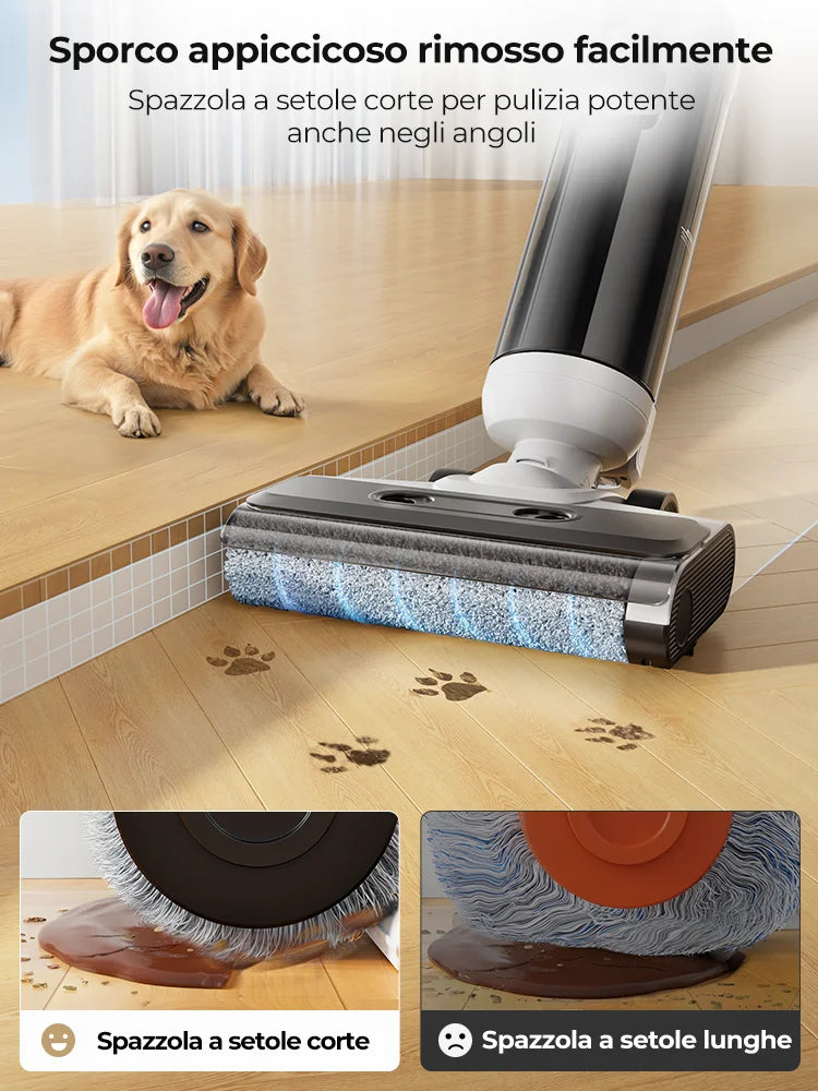 Laresar M5 Cordless Wet Dry Vacuum Cleaner 15000Pa Self-Cleaning