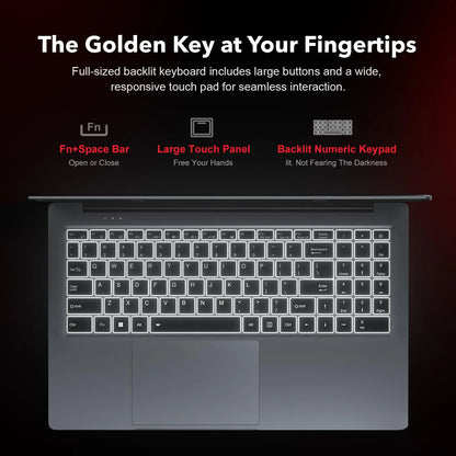 Acemagic Gaming Notebook Windows 11 Back light Laptop AMD Ryzen 7 5700U (Beat i7-1265U) Full HD 1920x1080