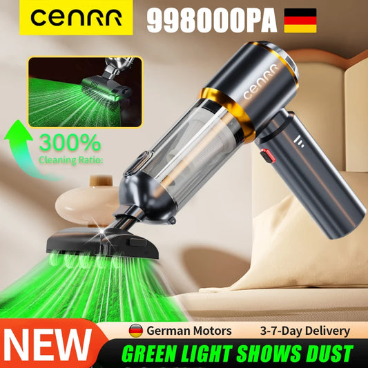 Cenrr Nuovo Mini Aspirapolvere per Auto/Potente e Resistente