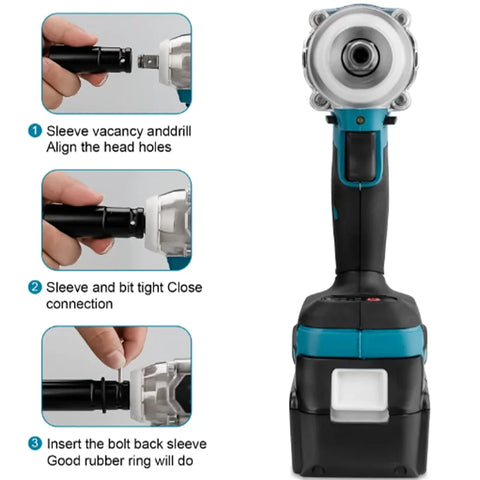 Makita DTW600 Cordless Wrench Electric Impact 18V Brush-less