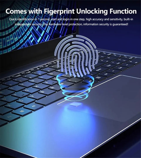 Windows 11 Pro Intel N 5095 Office Computer PC Fingerprint Unlocking