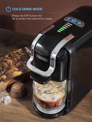 Macchina da caffè a capsule multiple Hibrew 5 in 1 caldo/freddo DG Cappuccino