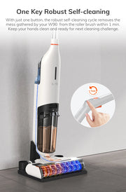 ILIFE W90 Cordless Wireless Wet Dry Smart Mop Washing